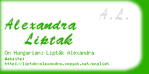 alexandra liptak business card